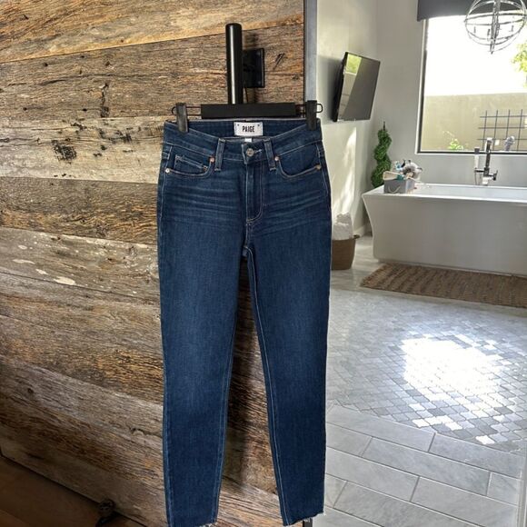 PAIGE Hoxton High Rise Ankle Skinny Jeans - Picture 2 of 10